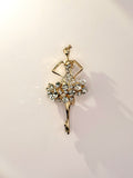 Crystal Ballerina Brooch